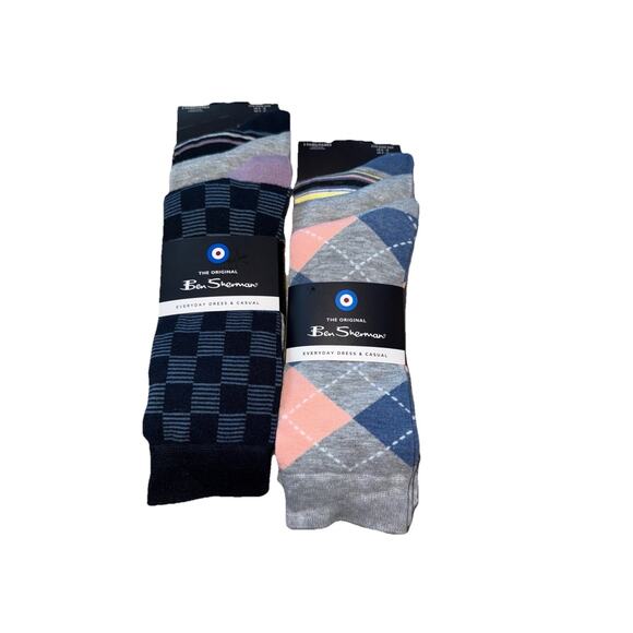 The Original Ben Sherman Men’s Dress Socks. 6 Pairs Of Dress Socks. - Picture 1 of 7